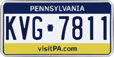 PA license plate KVG7811