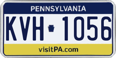 PA license plate KVH1056