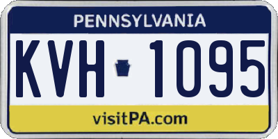 PA license plate KVH1095