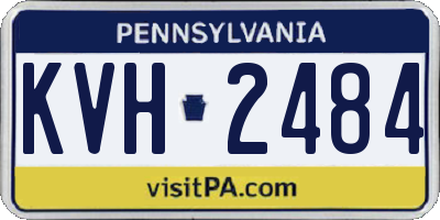 PA license plate KVH2484