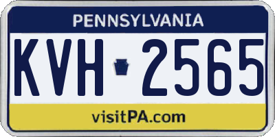 PA license plate KVH2565