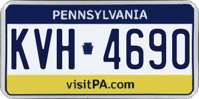 PA license plate KVH4690