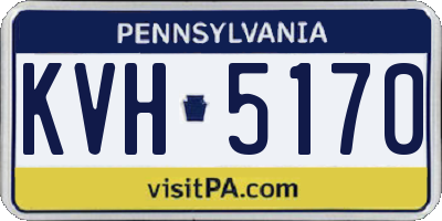 PA license plate KVH5170