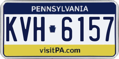 PA license plate KVH6157