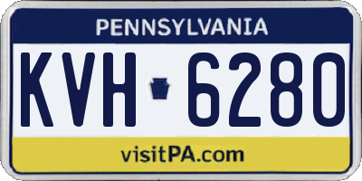 PA license plate KVH6280