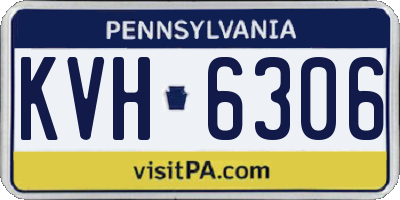 PA license plate KVH6306