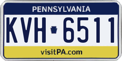 PA license plate KVH6511