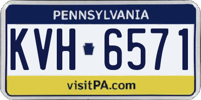 PA license plate KVH6571