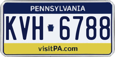 PA license plate KVH6788