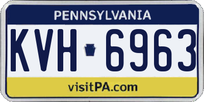 PA license plate KVH6963
