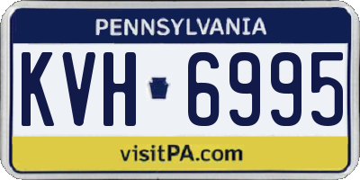 PA license plate KVH6995