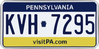 PA license plate KVH7295
