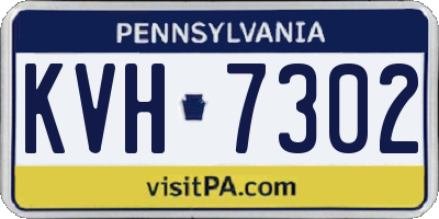 PA license plate KVH7302