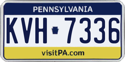 PA license plate KVH7336