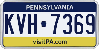 PA license plate KVH7369
