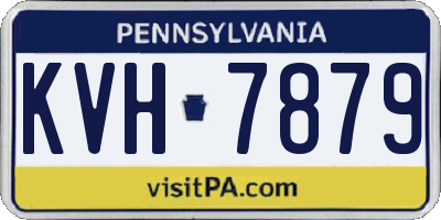 PA license plate KVH7879