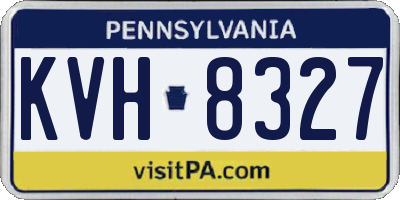 PA license plate KVH8327