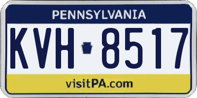 PA license plate KVH8517