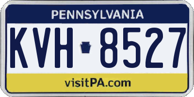 PA license plate KVH8527