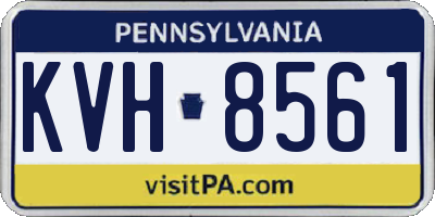 PA license plate KVH8561