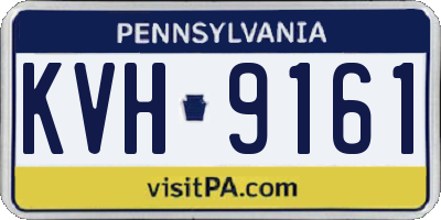 PA license plate KVH9161