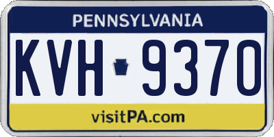 PA license plate KVH9370