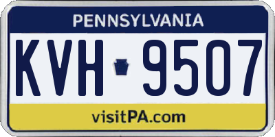 PA license plate KVH9507
