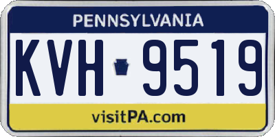 PA license plate KVH9519