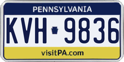 PA license plate KVH9836
