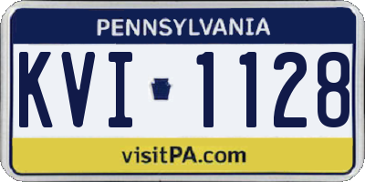 PA license plate KVI1128