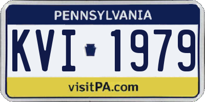 PA license plate KVI1979