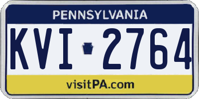 PA license plate KVI2764