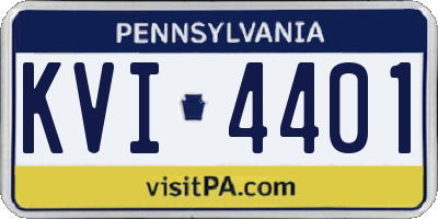 PA license plate KVI4401