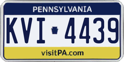 PA license plate KVI4439
