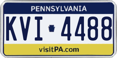 PA license plate KVI4488