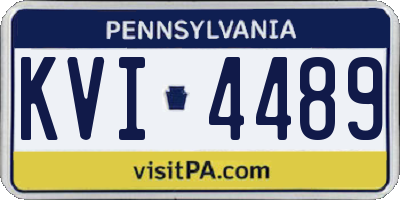 PA license plate KVI4489