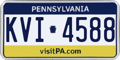 PA license plate KVI4588