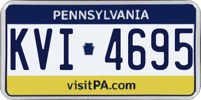 PA license plate KVI4695