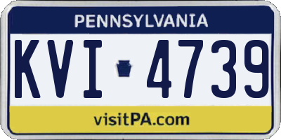 PA license plate KVI4739
