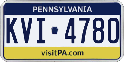 PA license plate KVI4780