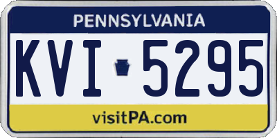 PA license plate KVI5295