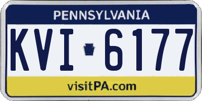 PA license plate KVI6177