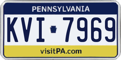 PA license plate KVI7969
