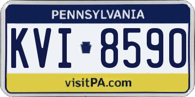 PA license plate KVI8590