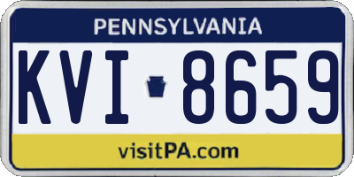 PA license plate KVI8659