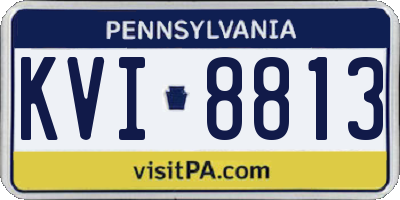 PA license plate KVI8813