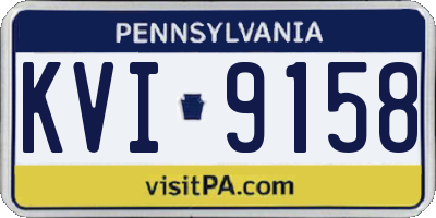 PA license plate KVI9158