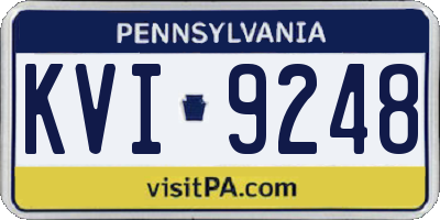 PA license plate KVI9248