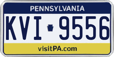 PA license plate KVI9556