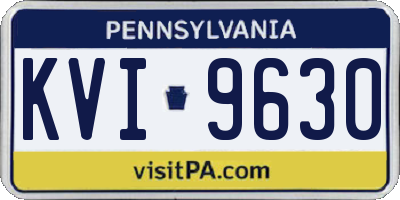 PA license plate KVI9630